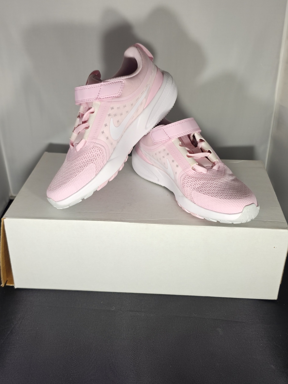 Nike Kids Pink and White Lightweight Sneakers